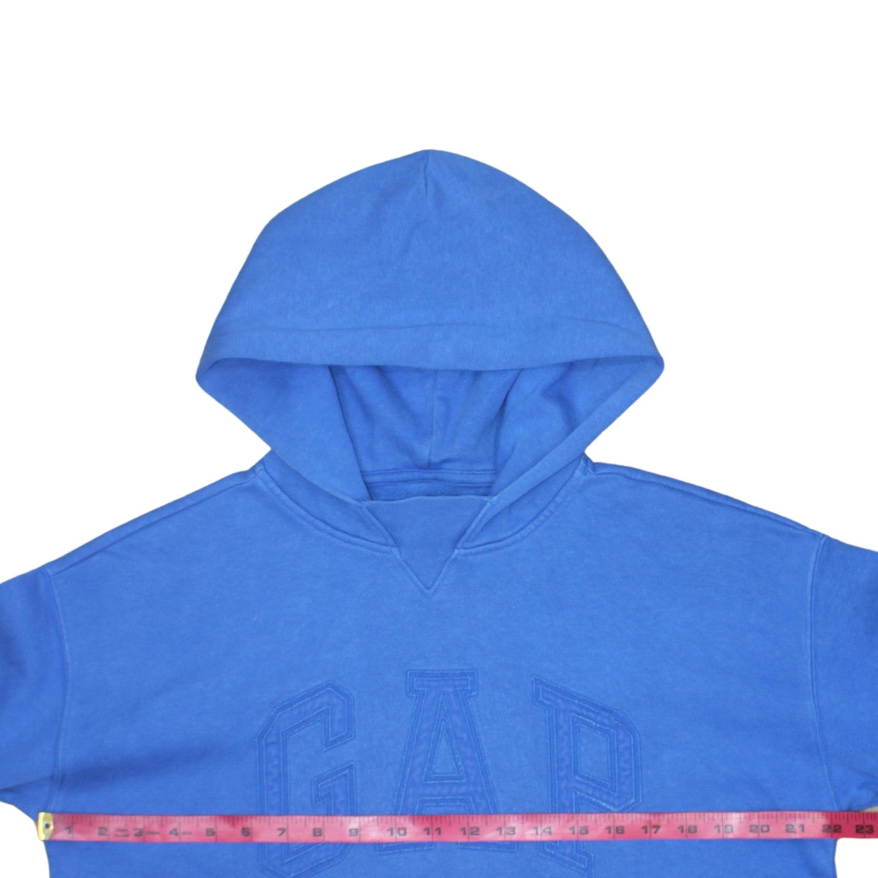 GAP Boys Blue Pullover Hoodie 14-15 Years Fleece Cotton Logo Sweatshirt