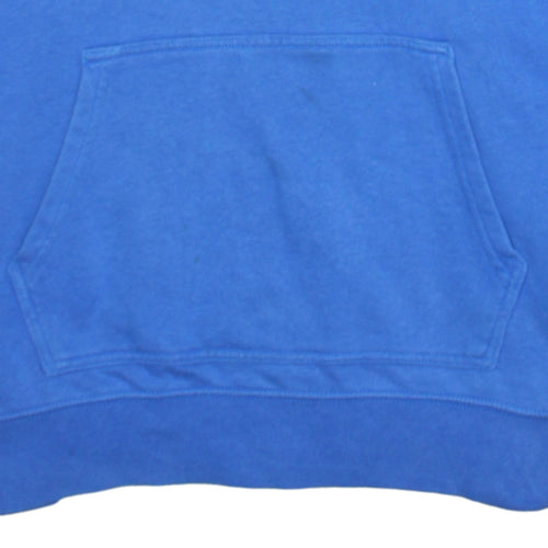 GAP Boys Blue Pullover Hoodie 14-15 Years Fleece Cotton Logo Sweatshirt