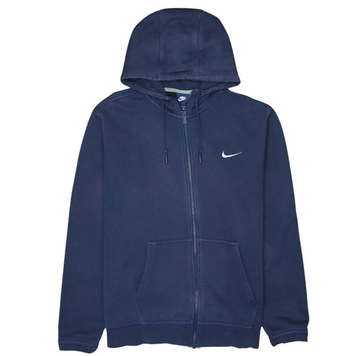 Nike Men's Blue Full Zip Hoodie XL Fleece Sweatshirt