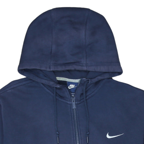 Nike Men's Blue Full Zip Hoodie XL Fleece Sweatshirt