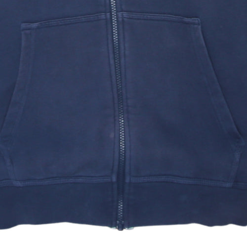 Nike Men's Blue Full Zip Hoodie XL Fleece Sweatshirt