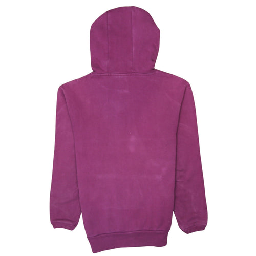 Ellesse Women's Purple Hooded Pullover Hoodie UK 6 Logo Print Casual