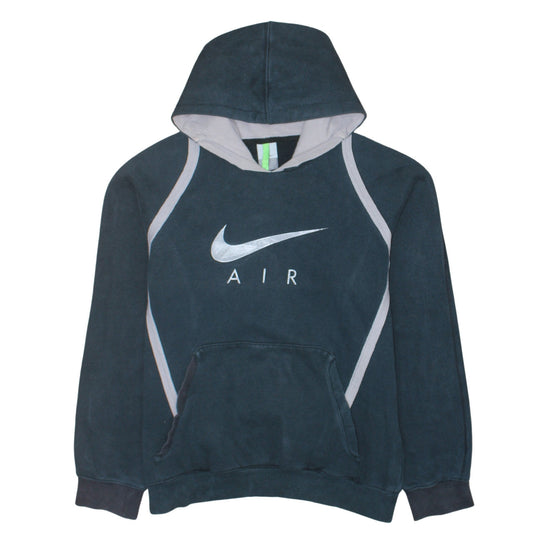Nike Men’s Blue Pullover Hoodie Small Logo Sports Fleece Sweatshirt