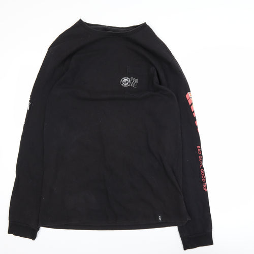 HUF Men's Black XL Long Sleeve Graphic T-Shirt
