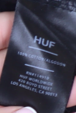 HUF Men's Black XL Long Sleeve Graphic T-Shirt