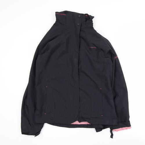 Craghoppers Women's Black Waterproof Lined Rain Jacket UK 14