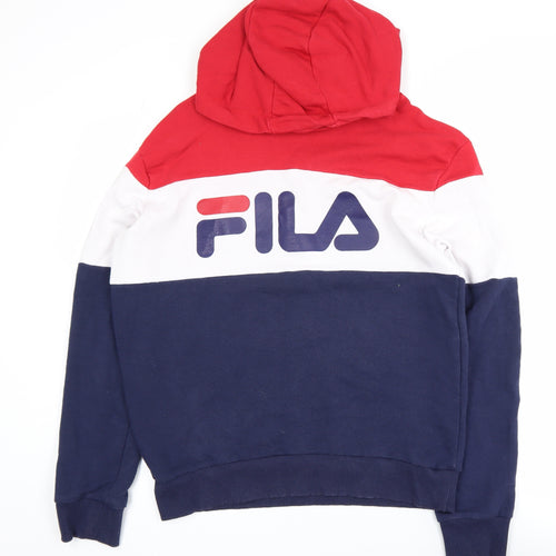 FILA Men's Multicoloured XL Pullover Hoodie with Logo