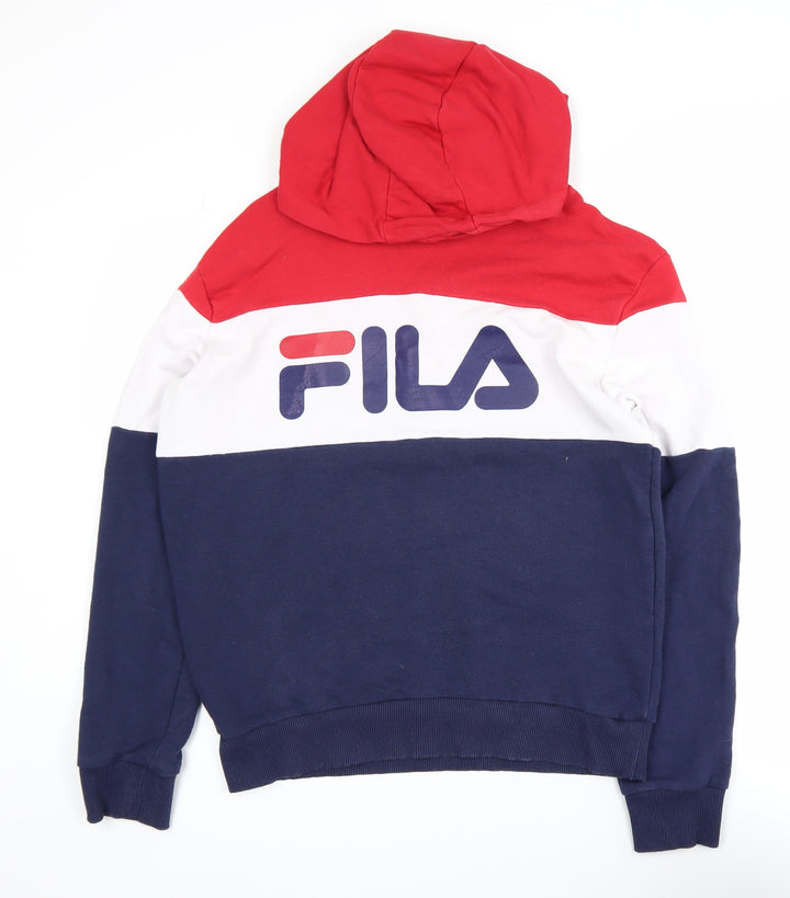 FILA Men's Multicoloured XL Pullover Hoodie with Logo