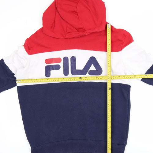 FILA Men's Multicoloured XL Pullover Hoodie with Logo