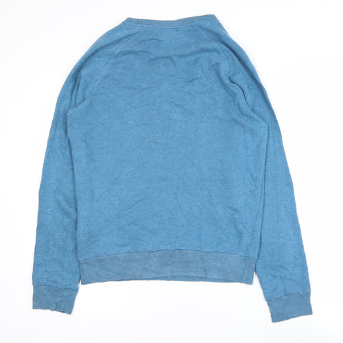 Levi's Men's Blue Cotton Blend Crew Neck Pullover Jumper Size S