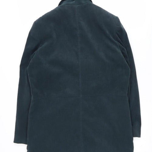 Style by EWM Women’s Blue Mid-Length Button Coat Size 14