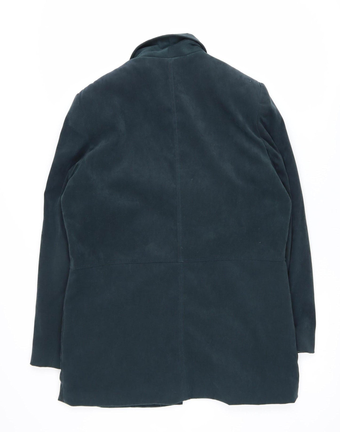 Style by EWM Women’s Blue Mid-Length Button Coat Size 14