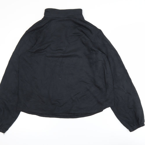 Columbia Womens Black L 1/2 Zip Pullover Sweatshirt