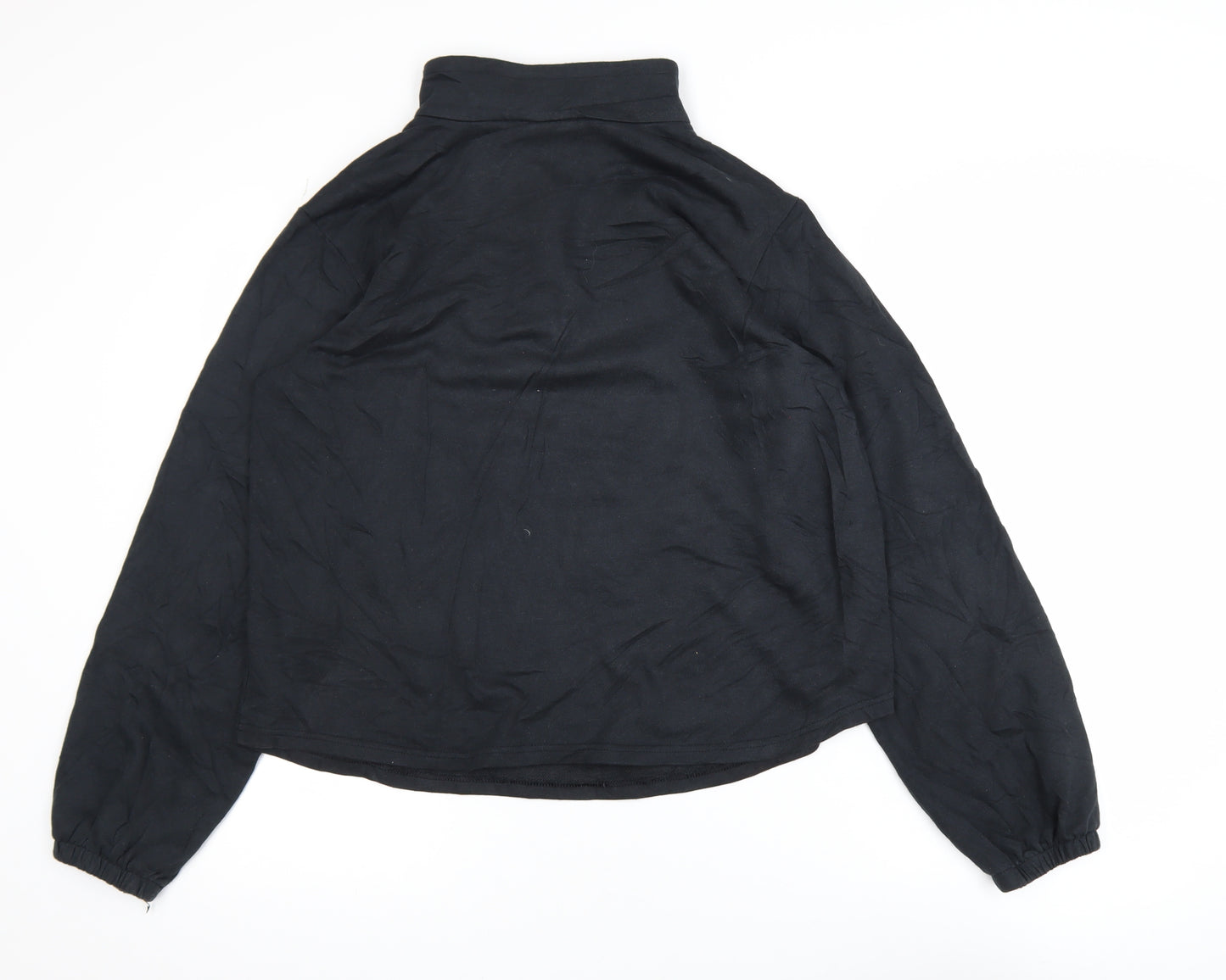 Columbia Womens Black L 1/2 Zip Pullover Sweatshirt