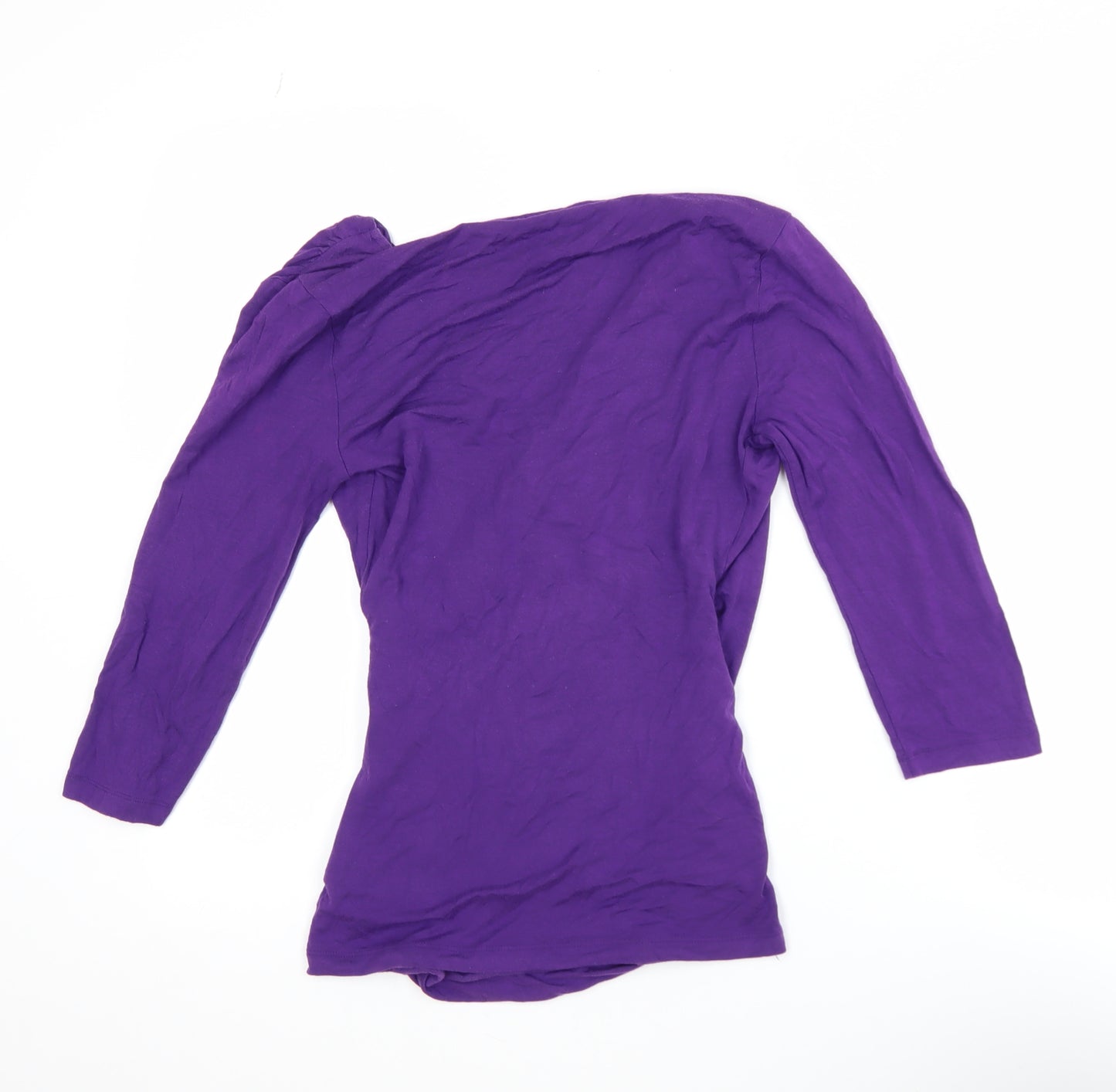 Banana Republic Women’s Purple Wrap Style Jersey Blouse XS