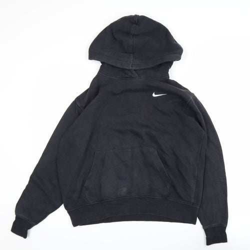 Nike Men's Black Pullover Hoodie Size M Logo Sportswear