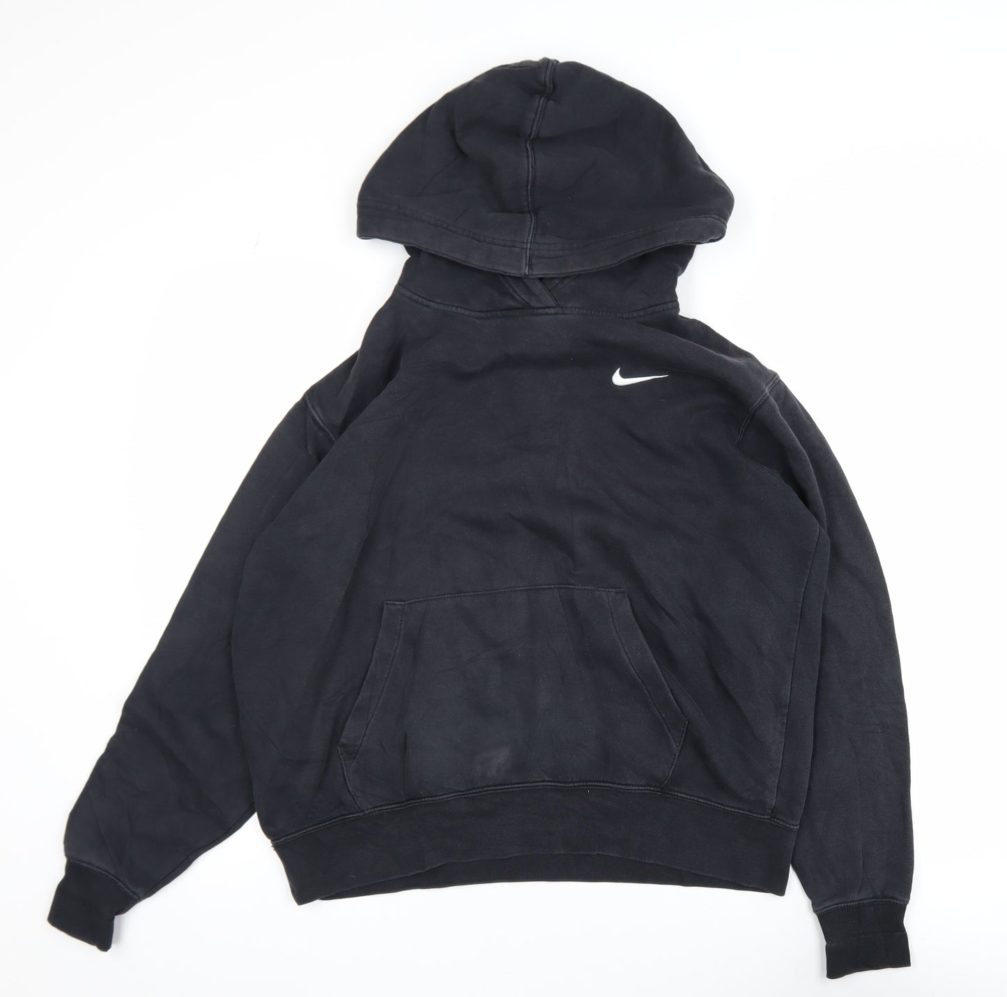 Nike Men's Black Pullover Hoodie Size M Logo Sportswear