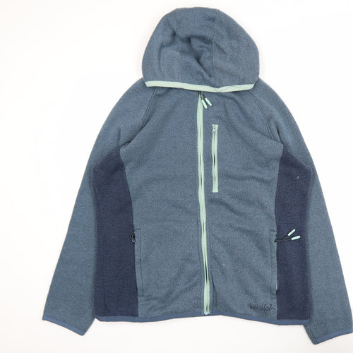 Weird Fish Women's Blue Size 18 Hooded Fleece Jacket