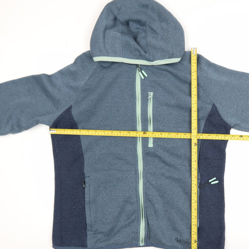 Weird Fish Women's Blue Size 18 Hooded Fleece Jacket
