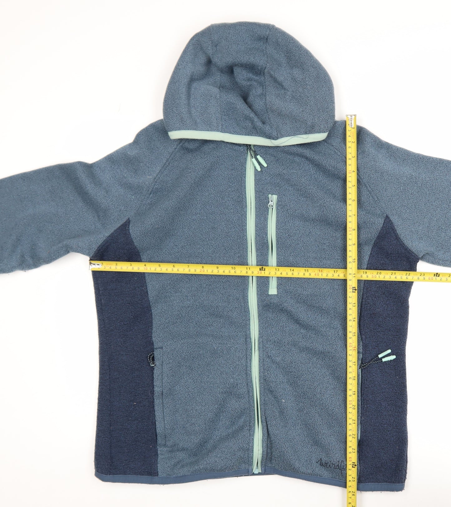 Weird Fish Women's Blue Size 18 Hooded Fleece Jacket