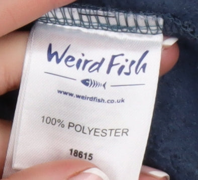 Weird Fish Women's Blue Size 18 Hooded Fleece Jacket