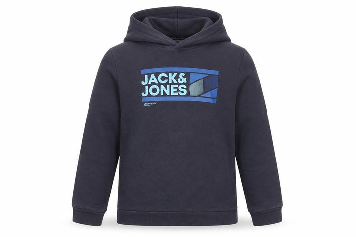 Jack & Jones Boys Navy Pullover Hoodie Cotton Blend Size 152 (Age 12)