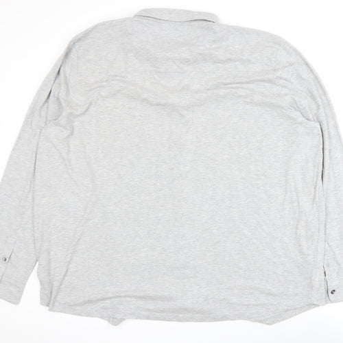 Burton Menswear London Men's Grey 3XL Long Sleeve Polo Shirt