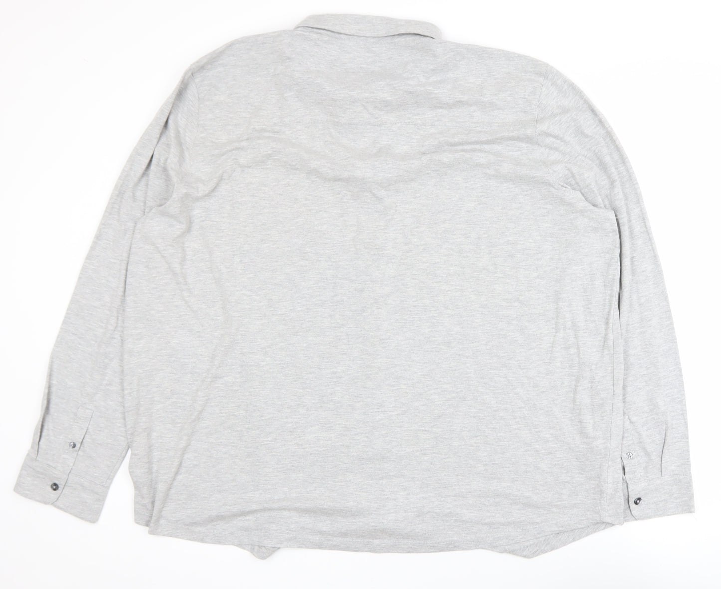 Burton Menswear London Men's Grey 3XL Long Sleeve Polo Shirt