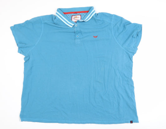 Joe Browns Men's Blue 3XL Cotton Polo Shirt