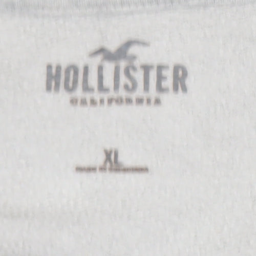 Hollister Mens Grey XL Pullover Sweatshirt Amalfi Coast Design