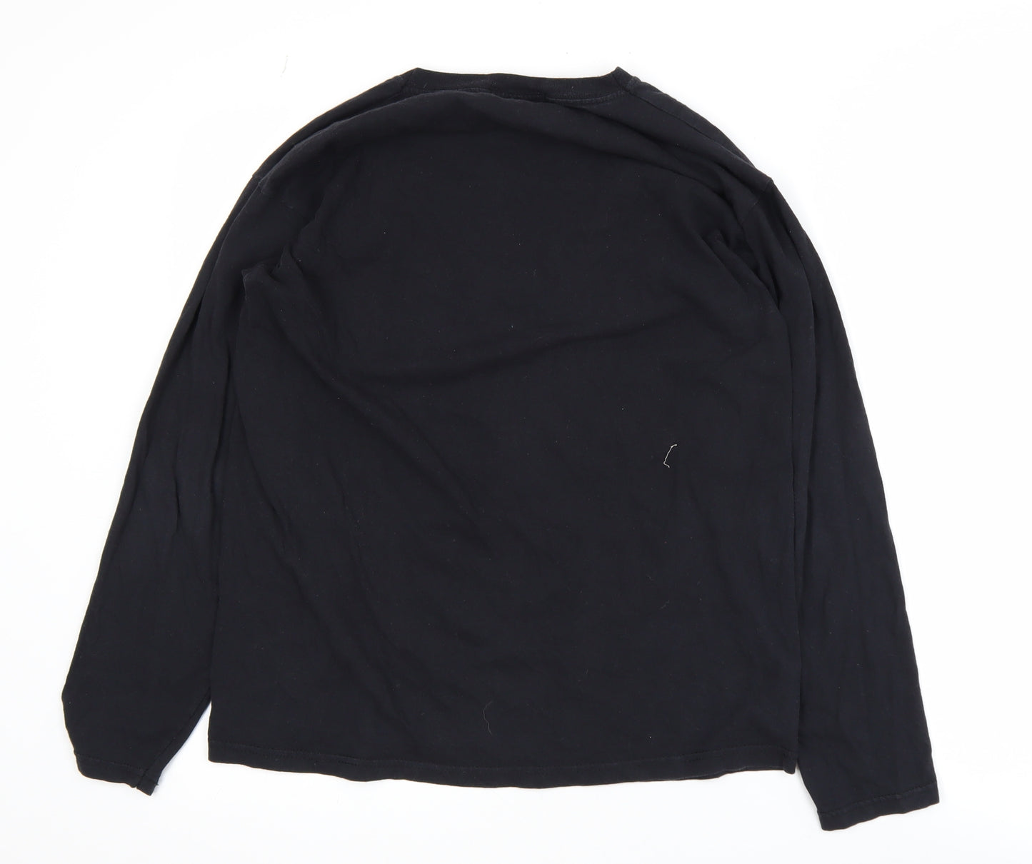 New Girl Order Women's Black Long Sleeve Graphic Cotton T-Shirt Size 8