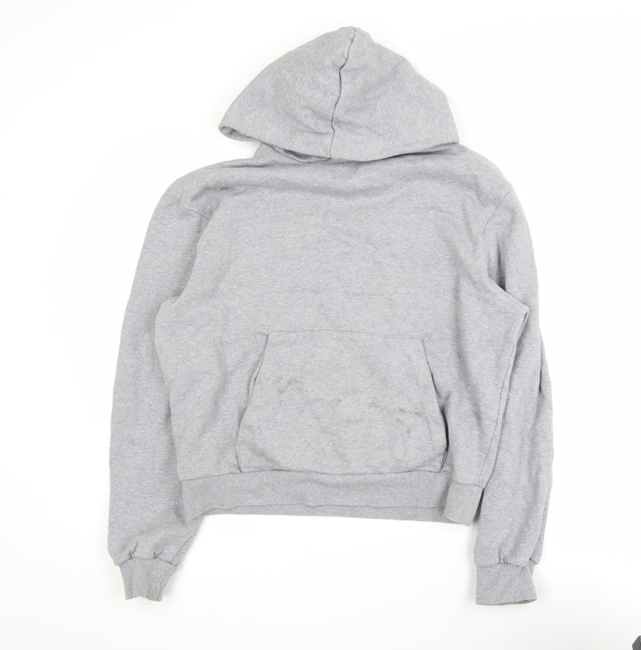 ASOS DESIGN Men’s Grey Pullover Hoodie XS Regular Fit Fleece