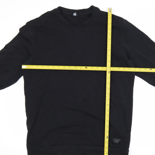 Jack & Jones Core Men's Black L Pullover Crew Neck Sweatshirt