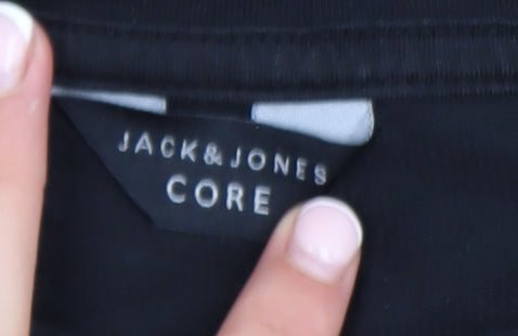 Jack & Jones Core Men's Black L Pullover Crew Neck Sweatshirt