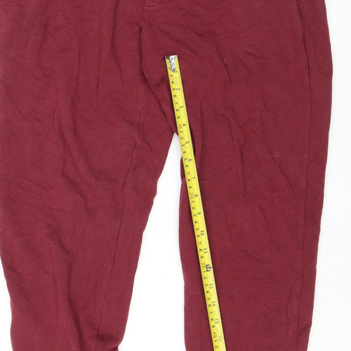 The Kooples X Sport Womens Red Jogger Trousers Size M Cotton Blend