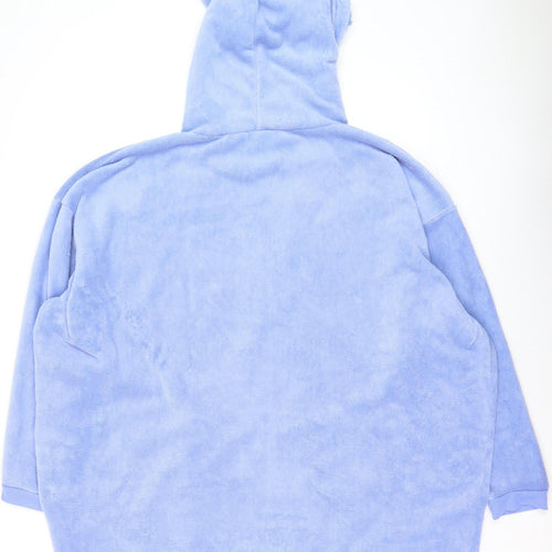 Disney Women’s Blue Fleece Eeyore Hooded Nightshirt Jumper One Size