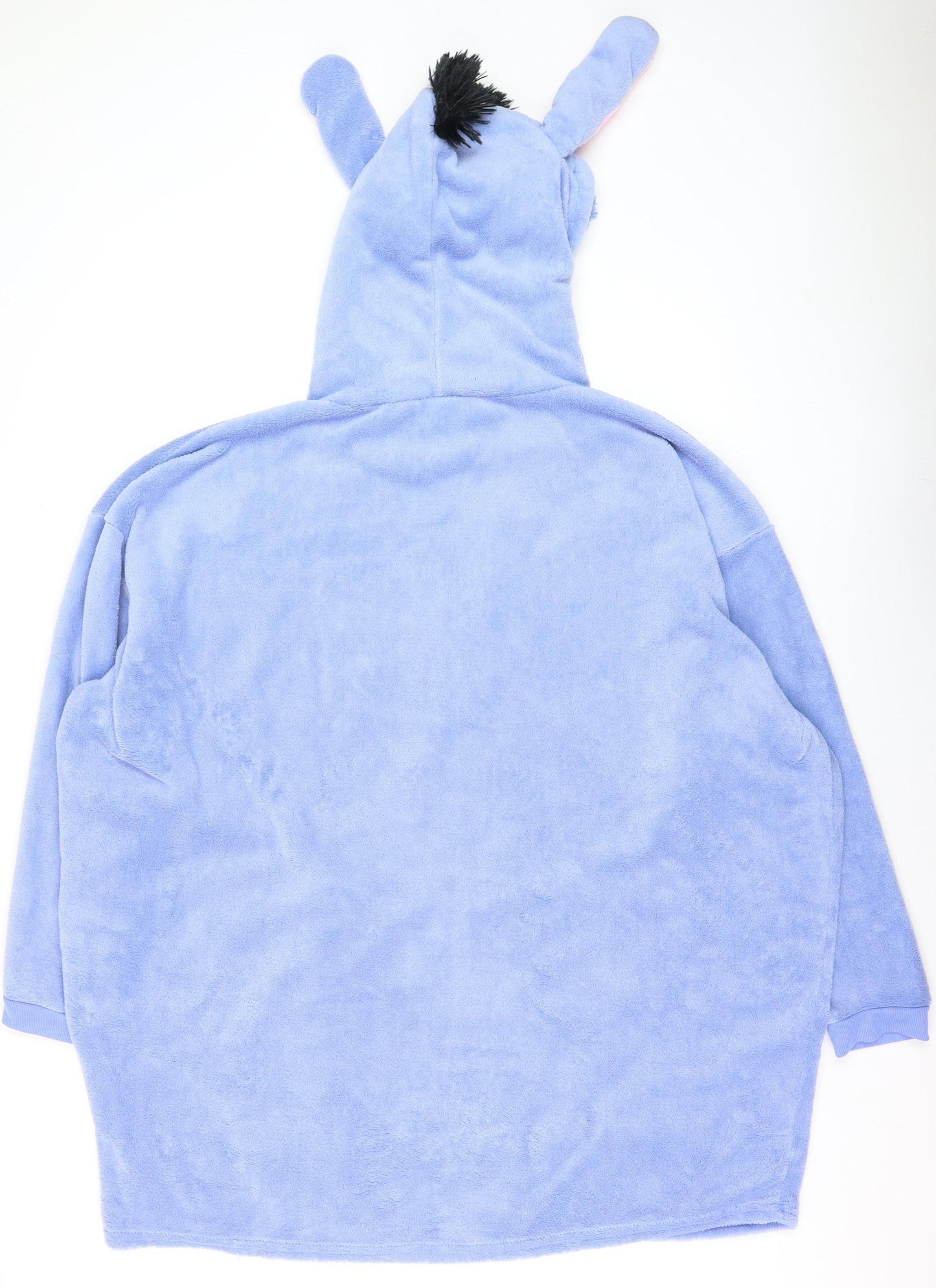 Disney Women’s Blue Fleece Eeyore Hooded Nightshirt Jumper One Size