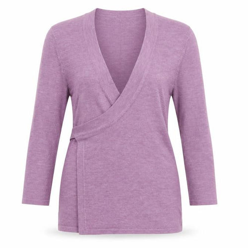 Great Plains Women's Purple V-Neck Wrap Knit Jumper Size S