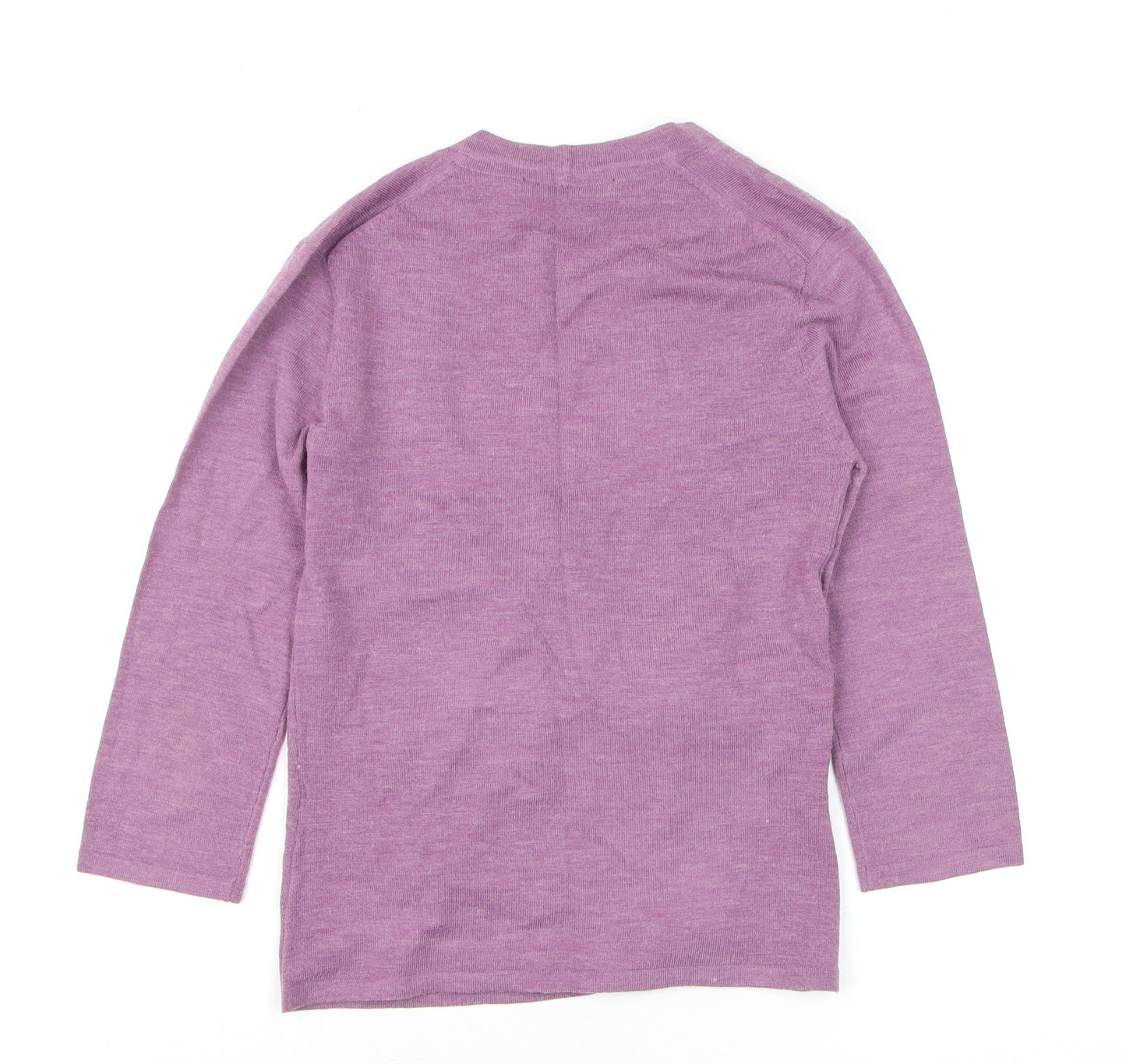 Great Plains Women's Purple V-Neck Wrap Knit Jumper Size S