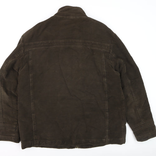 Baker Street Men's Brown XL Casual Zip-Up Jacket