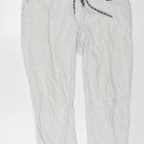 KangaROOS Women's Grey Cotton Blend Jogger Trousers Size 16