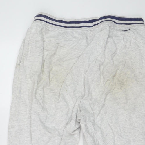 KangaROOS Women's Grey Cotton Blend Jogger Trousers Size 16