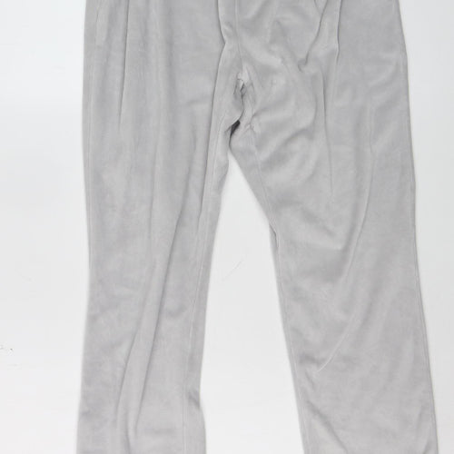 Admas Women Grey Fleece Pyjama Pants S Winter Lounge Trousers