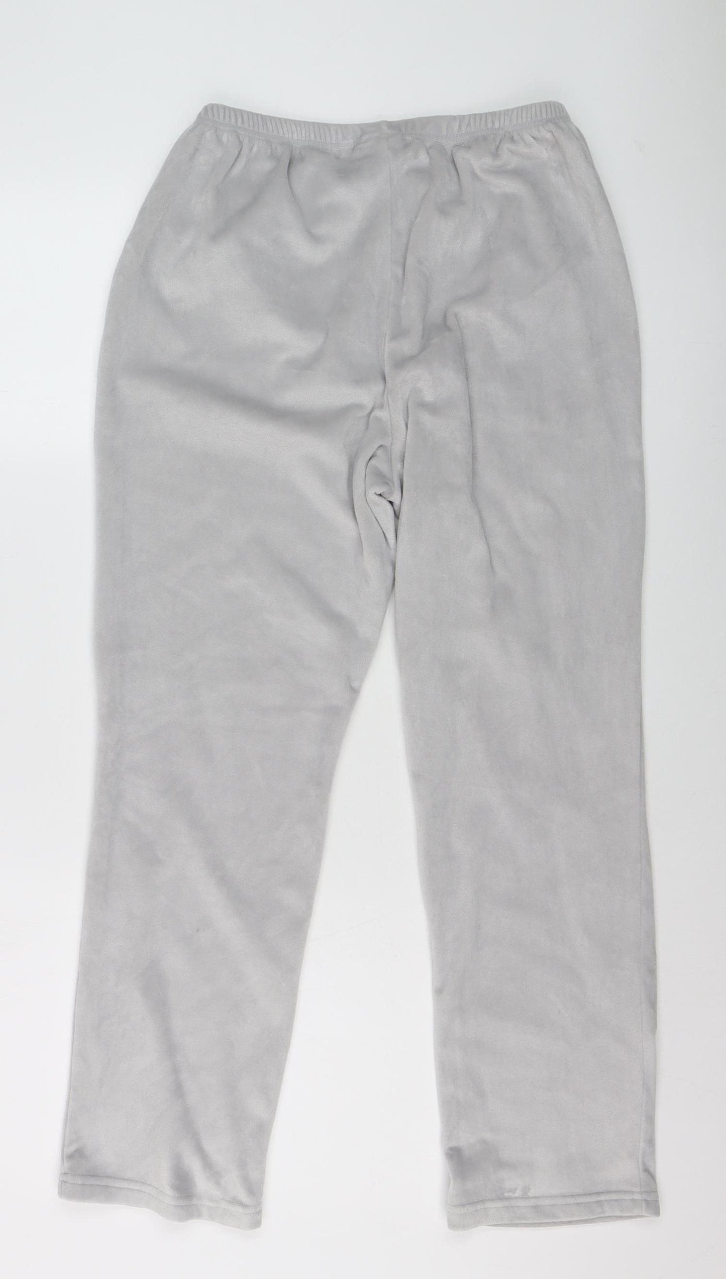 Admas Women Grey Fleece Pyjama Pants S Winter Lounge Trousers