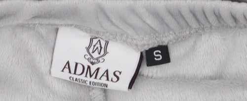 Admas Women Grey Fleece Pyjama Pants S Winter Lounge Trousers