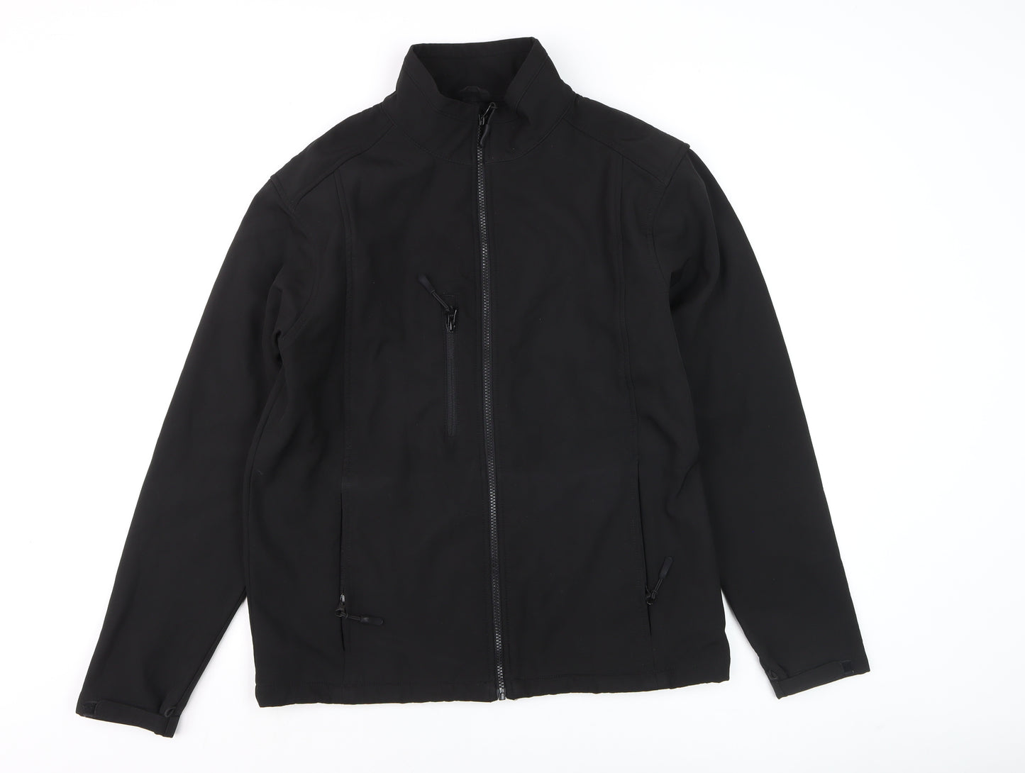 Arco Essentials Men's Black Softshell Jacket M Workwear Outdoor Zip Up