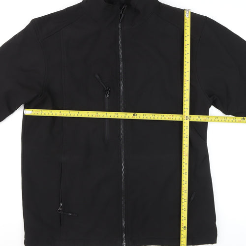 Arco Essentials Men's Black Softshell Jacket M Workwear Outdoor Zip Up