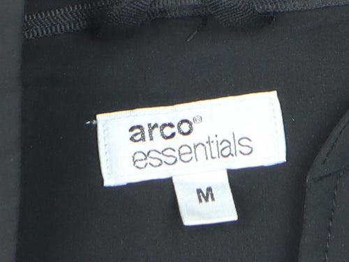 Arco Essentials Men's Black Softshell Jacket M Workwear Outdoor Zip Up