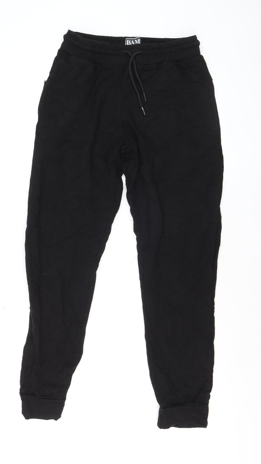 BAM Women’s Black Bamboo Jogger Trousers Size 10