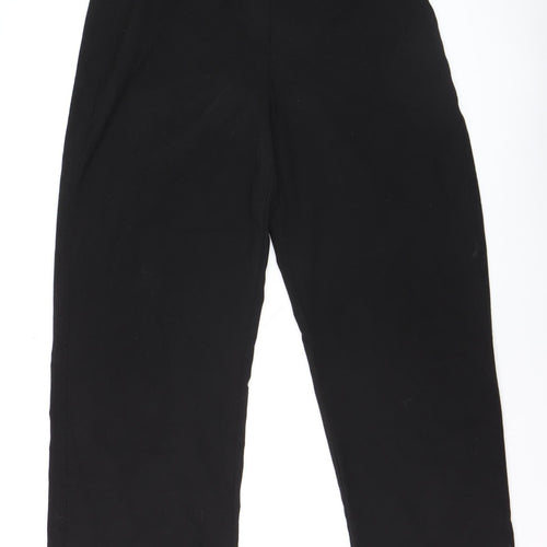 Bershka Men's Black Slim Fit Trousers Size L Polyester Blend